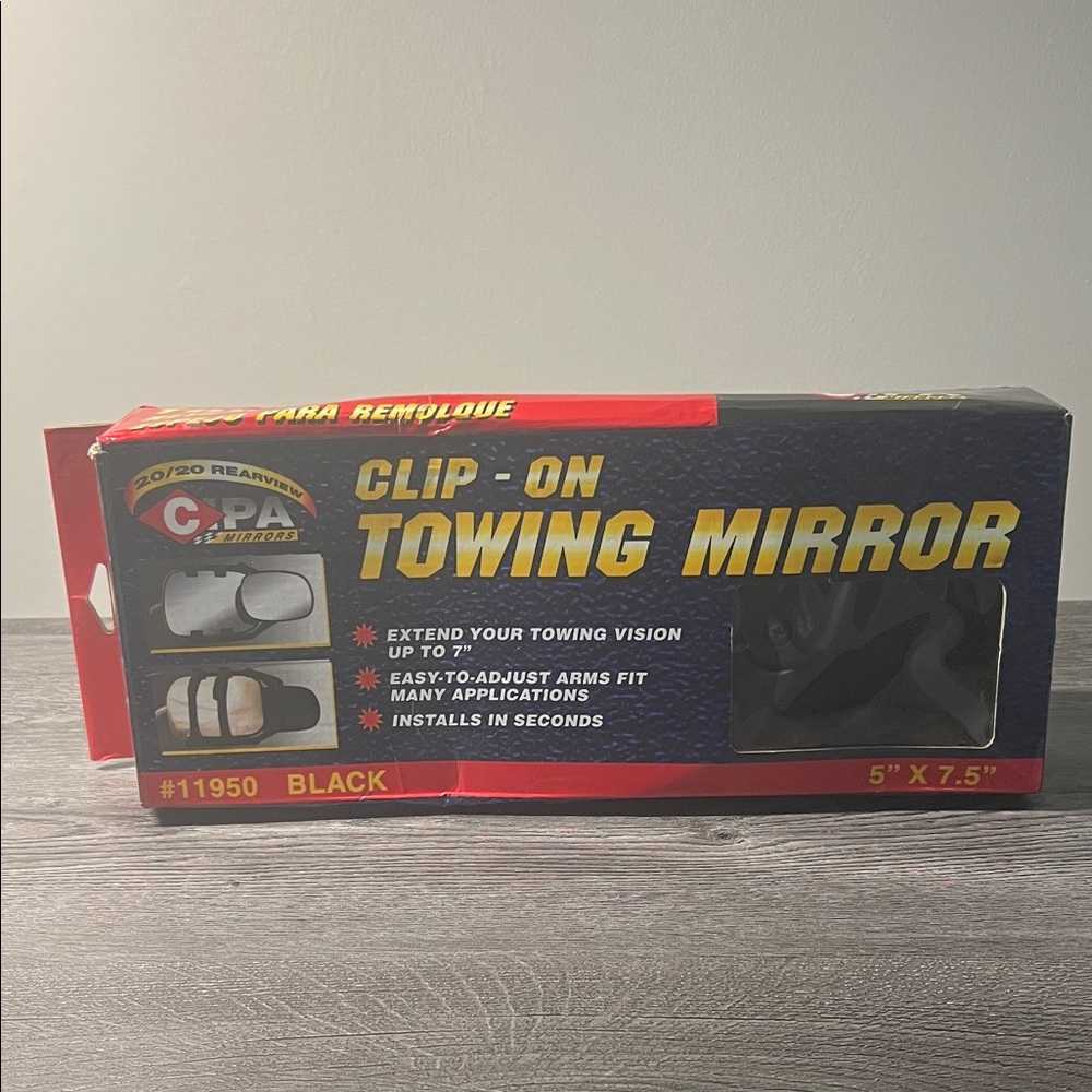 CIPA Clip-On Towing Mirror
